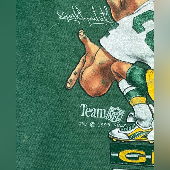 RARE vintage double-sided caricature NFL Green Bay Packers T-shirt. - Picture 3 of 9